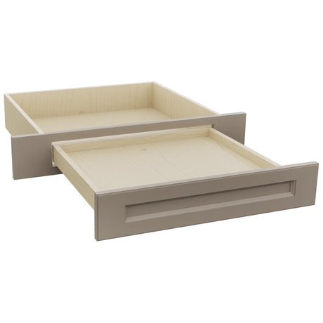 Fabuwood Fusion Oyster KD30 Vanity Desk, Open View