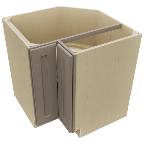 Fabuwood Fusion Oyster LSB33 Base Corner Lazy Susan Cabinet, Top View