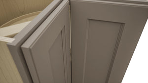 Fabuwood Fusion Oyster LSB36 Base Corner Lazy Susan Cabinet, Detail View