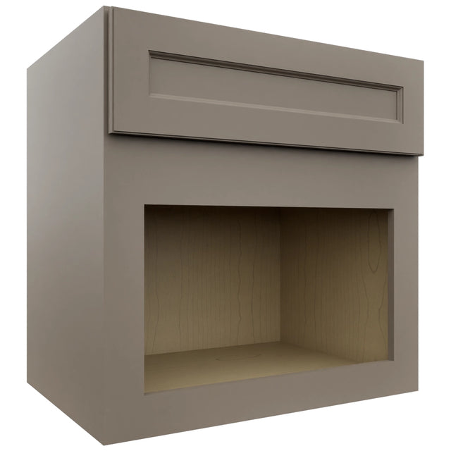 Fabuwood Fusion Oyster MC303021 Wall Microwave Cabinet, Front View
