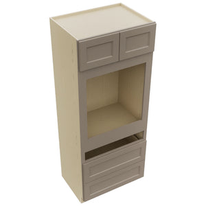 Fabuwood Fusion Oyster OC3384C Tall Oven Cabinet Combo, Top View