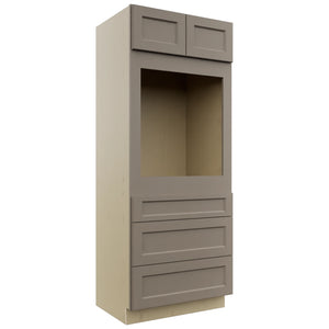 Fabuwood Fusion Oyster OC3384S Tall Oven Cabinet Single, Front View