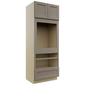 Fabuwood Fusion Oyster OC3390D Tall Oven Cabinet Double, Front View