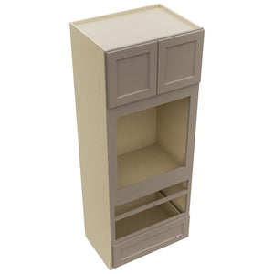 Fabuwood Fusion Oyster OC3390D Tall Oven Cabinet Double, Top View