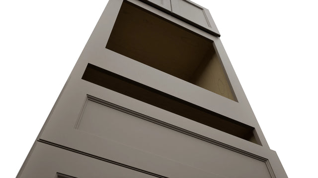 Fabuwood Fusion Oyster OC3396C Tall Oven Cabinet Combo, Detail View