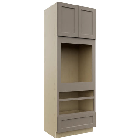 Fabuwood Fusion Oyster OC3396D Tall Oven Cabinet Double, Front View