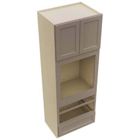 Fabuwood Fusion Oyster OC3396D Tall Oven Cabinet Double, Top View
