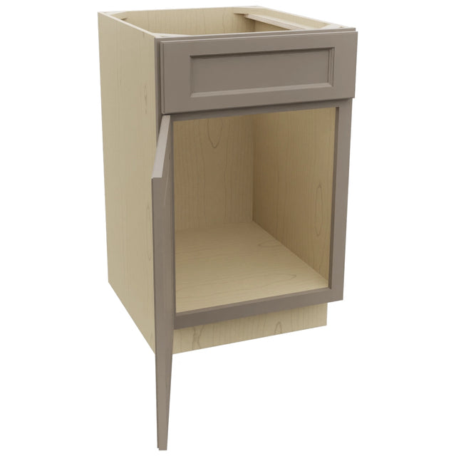 Fabuwood Fusion Oyster SB21 Base Sink Cabinet, Open View