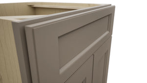 Fabuwood Fusion Oyster SB24 Base Sink Cabinet, Detail View