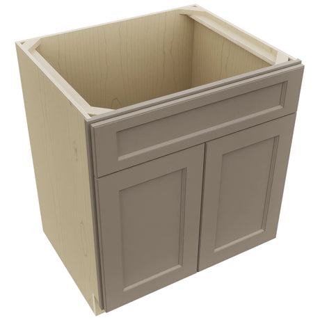 Fabuwood Fusion Oyster SB30 Base Sink Cabinet, Top View
