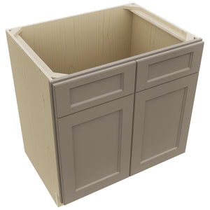 Fabuwood Fusion Oyster SB33 Base Sink Cabinet, Top View