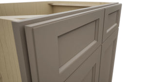 Fabuwood Fusion Oyster SB33 Base Sink Cabinet, Detail View