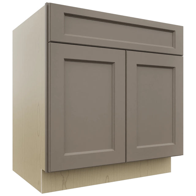 Fabuwood Fusion Oyster SB33SDF Base Sink Cabinet, Front View