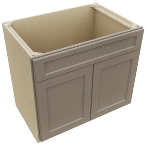 Fabuwood Fusion Oyster SB36SDF Base Sink Cabinet, Top View