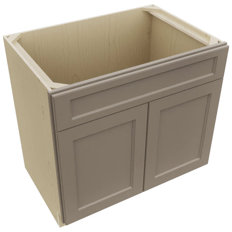 Fabuwood Fusion Oyster SB36SDF Base Sink Cabinet, Top View