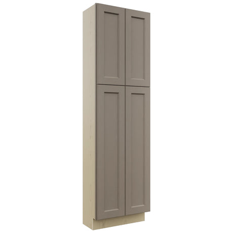 Fabuwood Fusion Oyster TP241284 Tall Pantry Cabinet, Front View