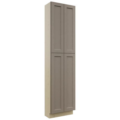 Fabuwood Fusion Oyster TP241296 Tall Pantry Cabinet, Front View