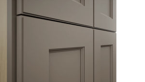 Fabuwood Fusion Oyster TP241296 Tall Pantry Cabinet, Detail View