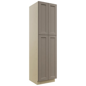 Fabuwood Fusion Oyster TP242490 Tall Pantry Cabinet, Front View