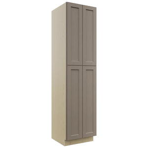 Fabuwood Fusion Oyster TP242496 Tall Pantry Cabinet, Front View