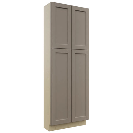 Fabuwood Fusion Oyster TP301284 Tall Pantry Cabinet, Front View