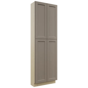 Fabuwood Fusion Oyster TP301296 Tall Pantry Cabinet, Front View