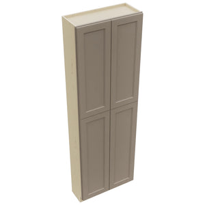 Fabuwood Fusion Oyster TP301296 Tall Pantry Cabinet, Top View