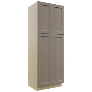 Fabuwood Fusion Oyster TP302484 Tall Pantry Cabinet, Front View