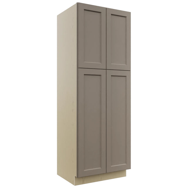 Fabuwood Fusion Oyster TP302484 Tall Pantry Cabinet, Front View