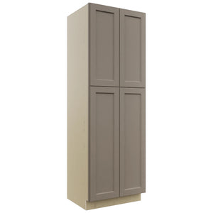 Fabuwood Fusion Oyster TP302490 Tall Pantry Cabinet, Front View