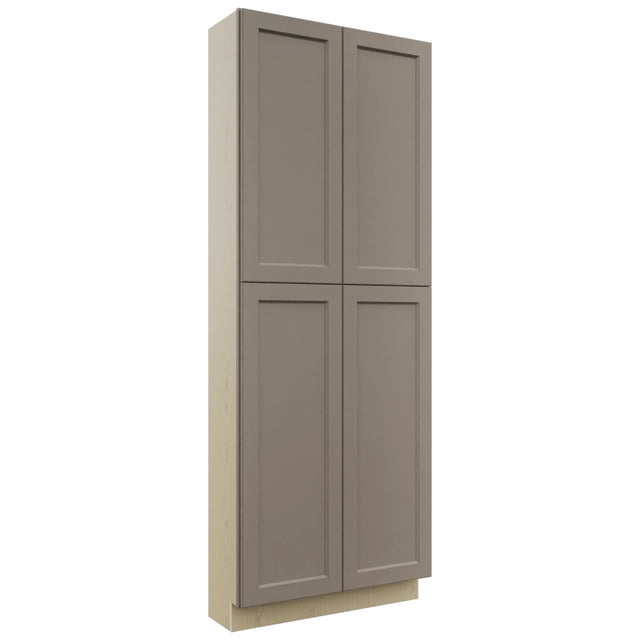 Fabuwood Fusion Oyster TP361296 Tall Pantry Cabinet, Front View