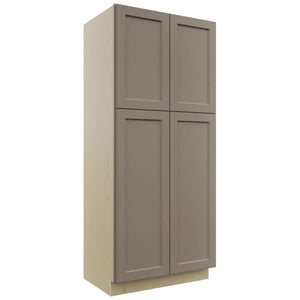 Fabuwood Fusion Oyster TP362484 Tall Pantry Cabinet, Front View