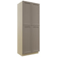 Fabuwood Fusion Oyster TP362496 Tall Pantry Cabinet, Front View
