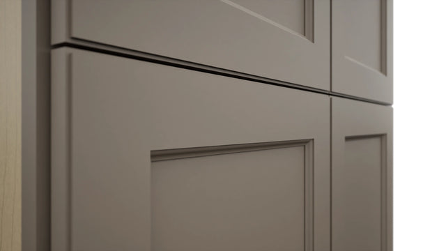 Fabuwood Fusion Oyster TP362496 Tall Pantry Cabinet, Detail View