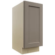 Fabuwood Fusion Oyster VB15FD Vanity Base Full Height Cabinet, Front View