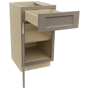 Fabuwood Fusion Oyster VB18-34 Vanity Base Standard Cabinet, Open View