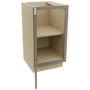 Fabuwood Fusion Oyster VB18FD Vanity Base Full Height Cabinet, Open View