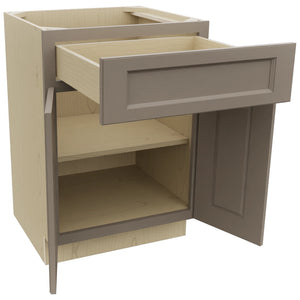 Fabuwood Fusion Oyster VB24-34 Vanity Base Standard Cabinet, Open View