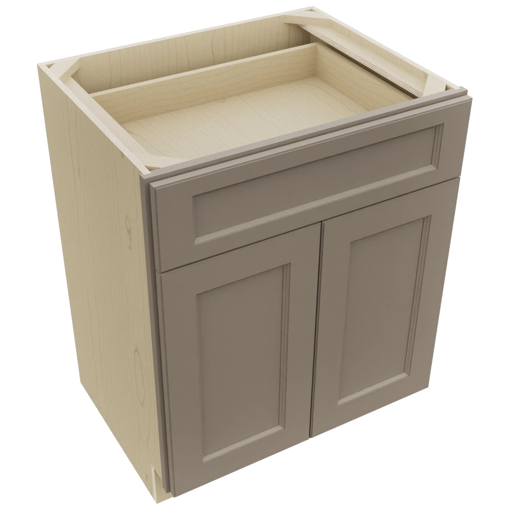 Fabuwood Fusion Oyster VB27-34 Vanity Base Standard Cabinet, Top View