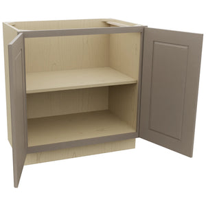 Fabuwood Fusion Oyster VB33FD Vanity Base Standard Cabinet, Open View