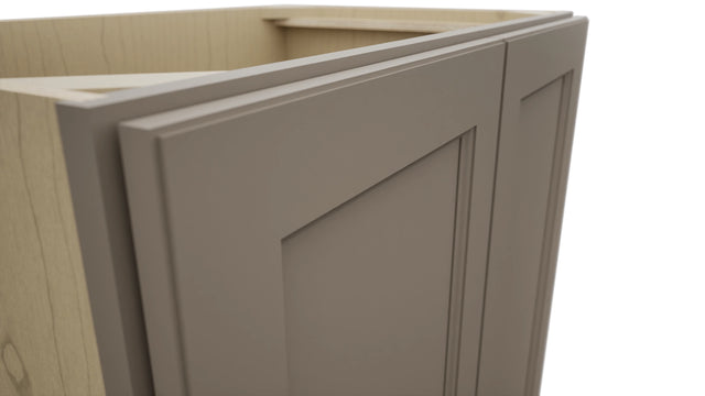 Fabuwood Fusion Oyster VB33FD Vanity Base Standard Cabinet, Detail View
