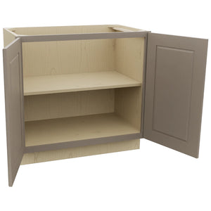Fabuwood Fusion Oyster VB36FD Vanity Base Full Height Cabinet, Open View
