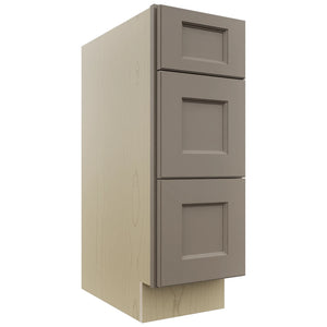 Fabuwood Fusion Oyster VDB12-34 Vanity Drawer Cabinet, Front View