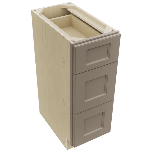 Fabuwood Fusion Oyster VDB12-34 Vanity Drawer Cabinet, Top View