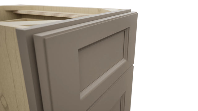 Fabuwood Fusion Oyster VDB15-34 Vanity Drawer Cabinet, Detail View