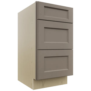 Fabuwood Fusion Oyster VDB18-34 Vanity Drawer Cabinet, Front View