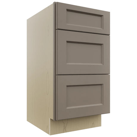Fabuwood Fusion Oyster VDB18-34 Vanity Drawer Cabinet, Front View