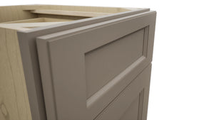 Fabuwood Fusion Oyster VDB18-34 Vanity Drawer Cabinet, Detail View