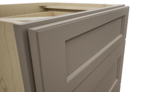 Fabuwood Fusion Oyster VDB24-34 Vanity Drawer Cabinet, Detail View