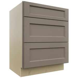 Fabuwood Fusion Oyster VDB27-34 Vanity Drawer Cabinet, Front View